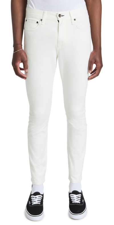 Rag & Bone Fit 2 Authentic Stretch Slim Fit Jeans In Optic White