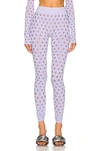 Maisie Wilen Perforated High-rise Stretch-jersey Leggings In Iris