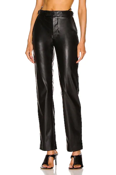 Rta Maren Faux-leather Trousers In Black
