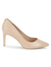 Karl Lagerfeld Women's Glora Point Toe Leather Pumps In Nude