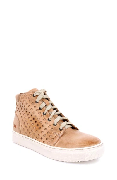 Bed Stu Lirica High Top Platform Trainer In Bone Dip Dye