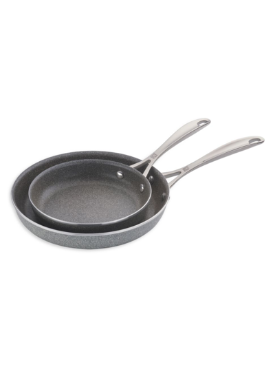 Zwilling J.a. Henckels Vitale Aluminum Nonstick 2-piece Fry Pan Set In Grey