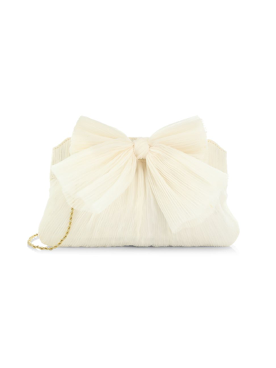 LOEFFLER RANDALL WOMEN'S RAYNE BOW PLEATED FRAME CLUTCH