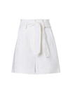 MILLY WOMEN'S NALIA LINEN BELTED SHORTS