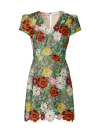 MILLY WOMEN'S FLORAL-EMBROIDERED BODY-CON MINIDRESS