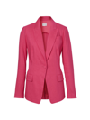 Milly Avery Single-breasted Blazer In  Pink