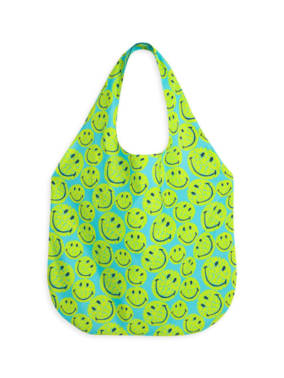 Vilebrequin X Smiley 50 Turtle Tote In Green