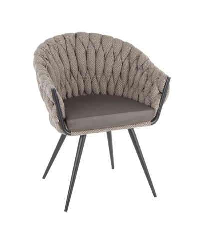 Lumisource Braided Matisse Contemporary Chair In Black