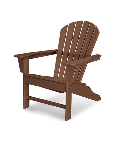Polywood South Beach Adirondack Chair In Teak