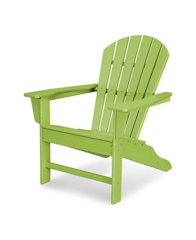 Polywood South Beach Adirondack Chair In Lime
