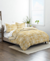 Ienjoy Home Ultra Soft Daisy Medallion Reversible 3- Pc. Comforter Set, Queen In Yellow