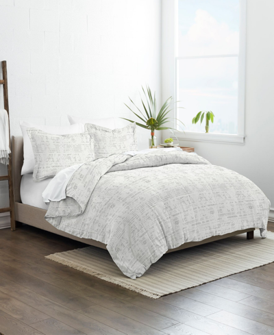 Ienjoy Home Ultra Soft Distressed Field 3-pc. Comforter Set, King In Light Gray