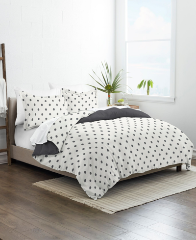 Ienjoy Home Utra Soft Reversible 3-pc. Duvet Cover Set, King In Light Gray