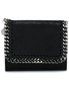 Stella Mccartney Falabella Flap Cardholder In Black