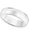 MACY'S MEN'S COMFORT FIT WEDDING BAND (6MM) IN 14K GOLD OR 14K WHITE GOLD