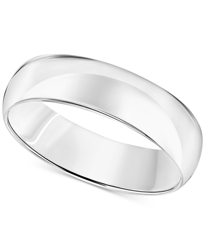 Macy's Men's Comfort Fit Wedding Band (5mm) In 14k Gold Or 14k White Gold