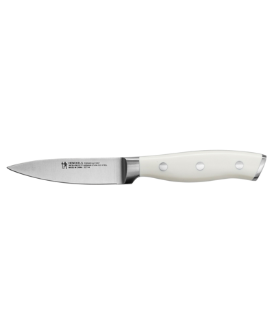 J.a. Henckels Forged Accent 3.5" Paring Knife With Handle In Stainless Steel Blade And White Handle