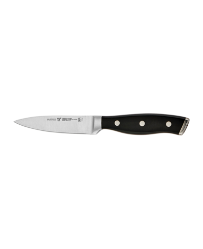 J.a. Henckels Forged Accent 3.5" Paring Knife In Stainless Steel Blade And Black Handle