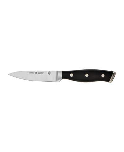 J.a. Henckels Henckels Forged Accent 3.5" Paring Knife In Stainless Steel Blade And Black Handle
