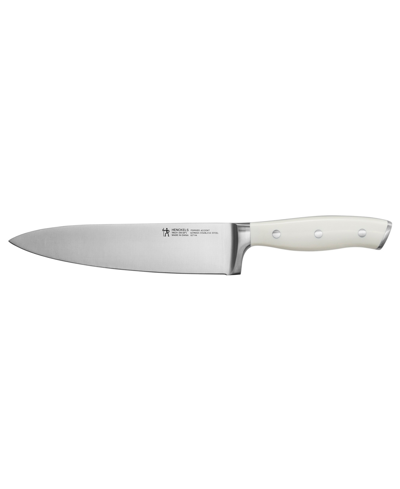 J.a. Henckels Forged Accent 8" Chef's Knife With Handle In Stainless Steel Blade And White Handle