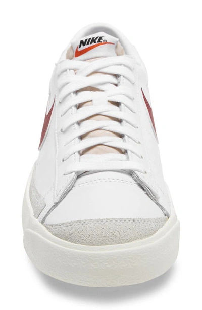 Nike Blazer Low '77 Sneaker In White/ Red