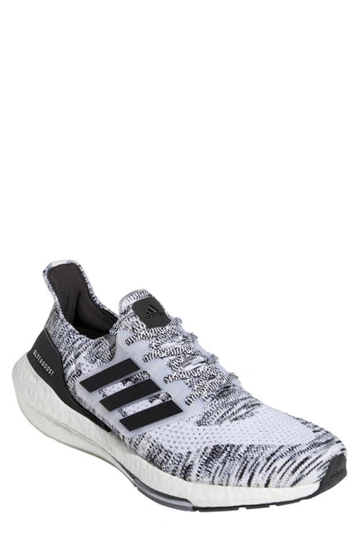 Adidas Originals Ultraboost 21 Running Shoe In White/ Core Black