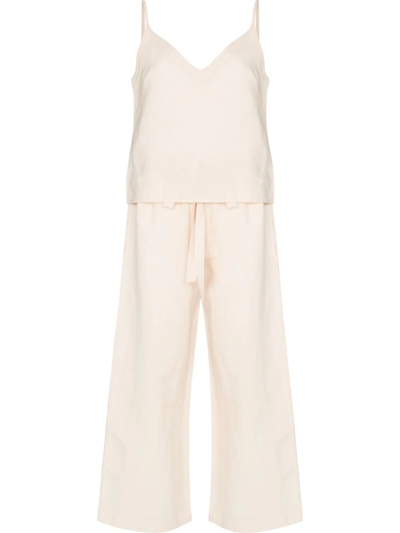 General Sleep Paloma Camisole Trousers Set In Neutrals