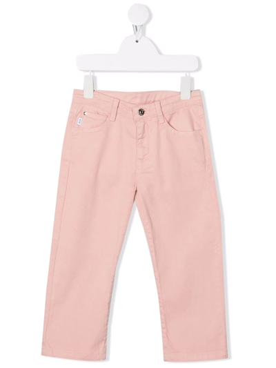 Knot Kids' Calliope Straight-leg Trousers In Pink