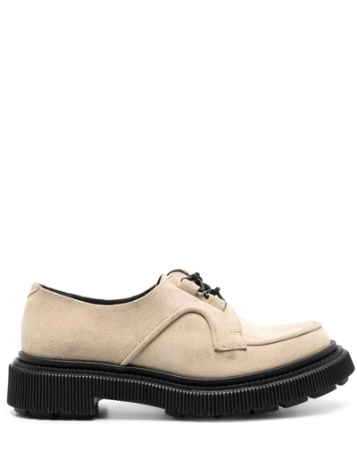 Adieu Chunky Sole Loafers In Neutrals