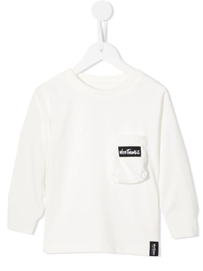 Denim Dungaree Kids' Wild Things Crew-neck Sweatshirt In White