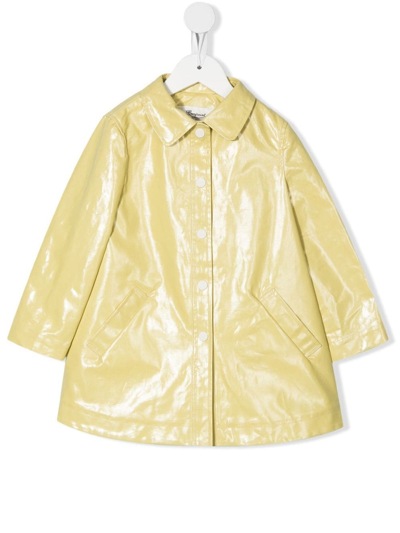 Bonpoint Teen High-shine Finish Coat In Yellow