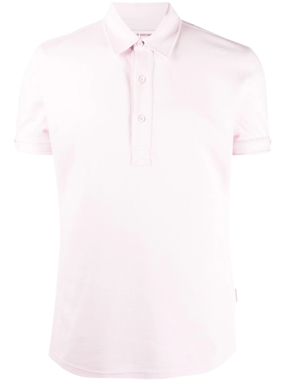 Orlebar Brown Happy Capsule Sebastian Polo Shirt In Conch Pink