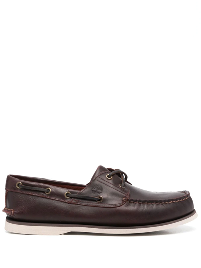 Timberland Slip-on Boat Shoes In Brown