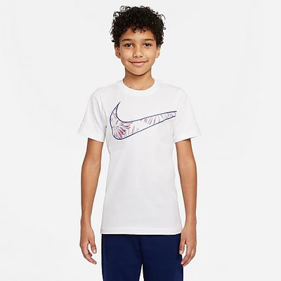 Nike Kids'  Boys' Sportswear Americana Fireworks T-shirt In White