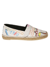 Saint Laurent Printed Flat Espadrilles In Multicolor