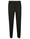 Jw Anderson Slim Fit Virgin Wool Tuxedo Trousers In Black
