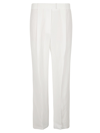 Fabiana Filippi Straight Leg Plain Trousers In Raffia