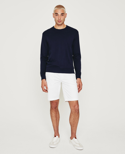 Ag Griffin Stretch Cotton Shorts In White
