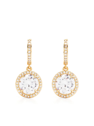 Kate Spade Crystal-drop Earrings In Gold