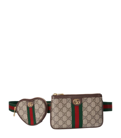Gucci Leather Ophidia Gg Utility Belt Bag In Brown