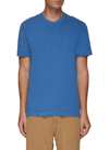 James Perse Classic Crew Neck Cotton T-shirt In Blue