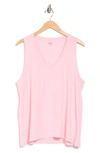 Madewell Whisper V-neck Tank Top In Pink