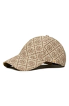 Tory Burch T Monogram Baseball Cap In Hazelnut