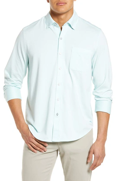 Tommy Bahama New San Lucio Stretch Supima® Cotton Blend Button-up Shirt In Beach Glas