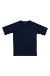 Snapper Rock Boys' Short Sleeve Rash T-shirt - Little Kid, Big Kid In Navy