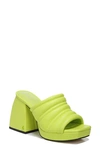 Circus By Sam Edelman Women's Marlie Quilted Faux Leather Slides In Lime