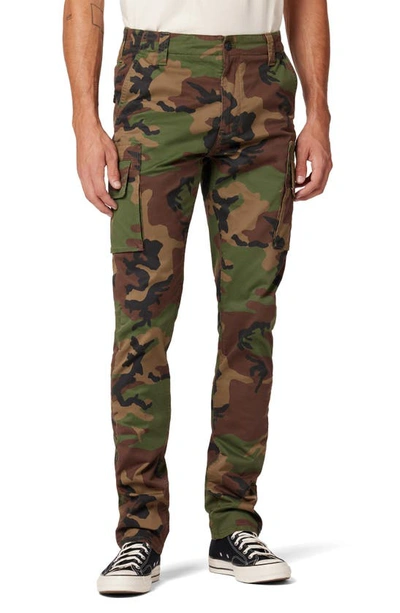 Hudson Stacked Camo Slim Military Cargo Pants In Army Fatigue