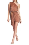 Retroféte Ella Beige Asymmetrical Minidress Woman Retrofete In Bronze