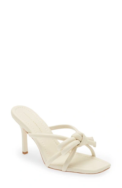 Loeffler Randall Margi 60mm Knotted Sandals In Optic White