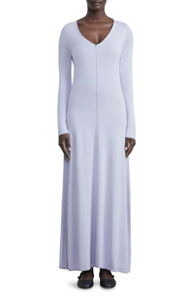 Lafayette 148 Ballet Studio Maxi Dress In Aster Grey